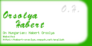 orsolya habert business card